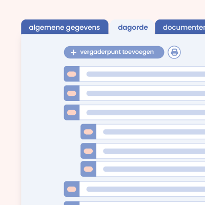 Algemene vergadering dagorde